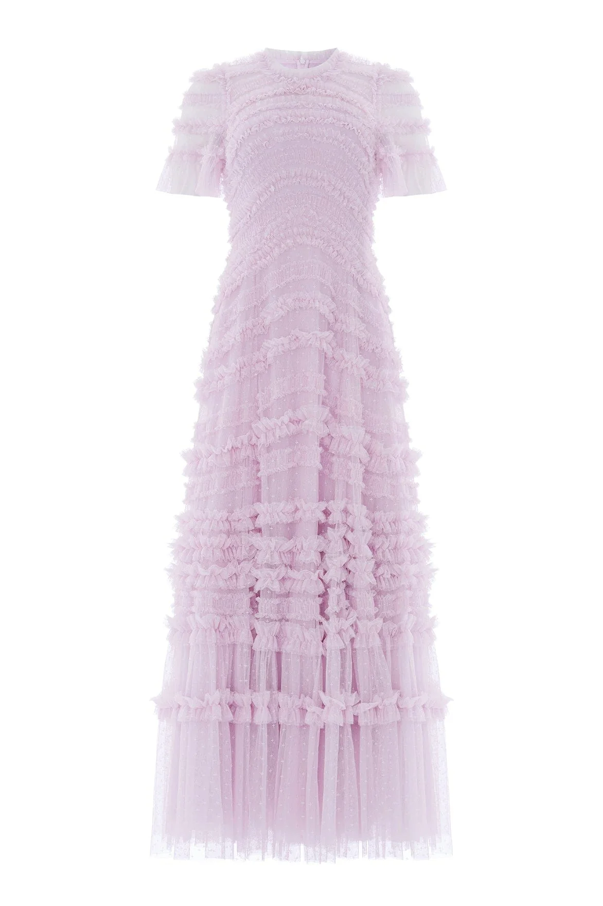 Amara Round Neck Ruffle Gown - Image 6