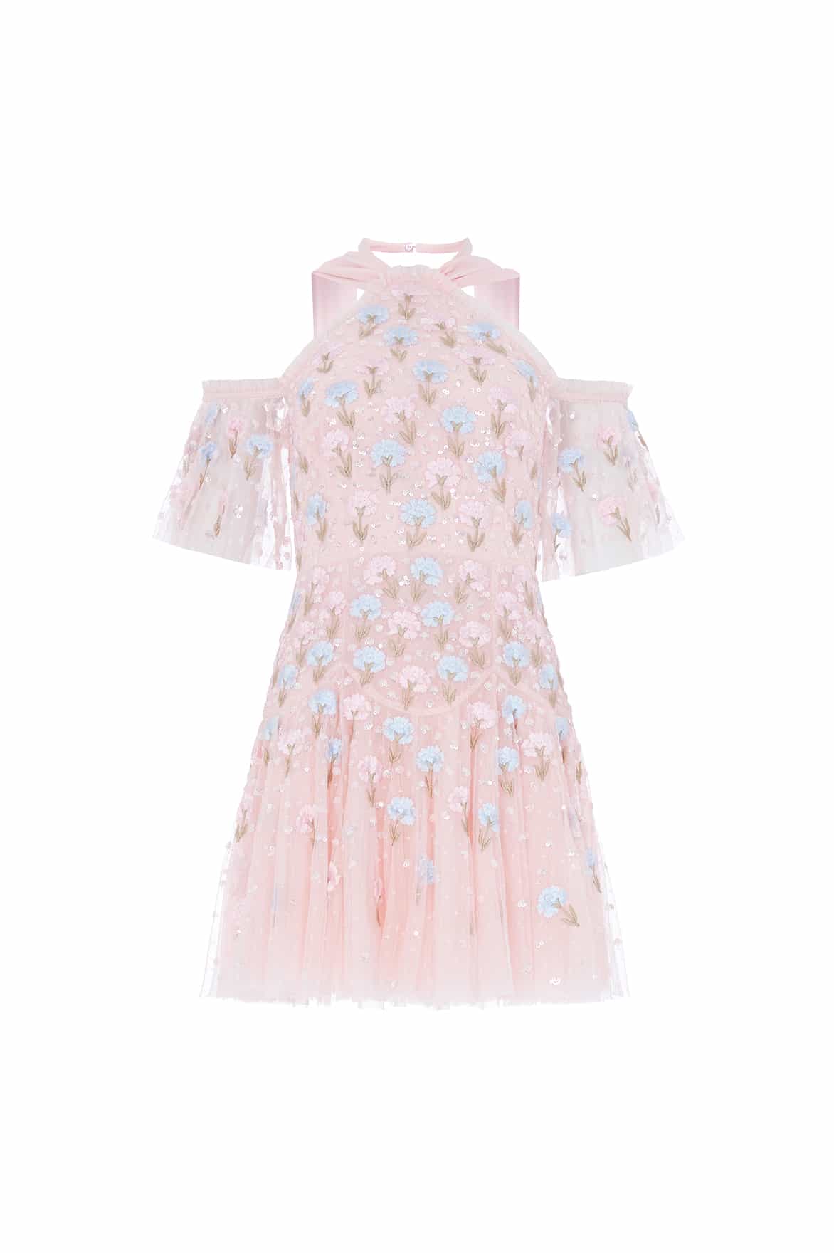 Dandelion Ditsy Halter-Neck Micro Mini Dress - Image 6