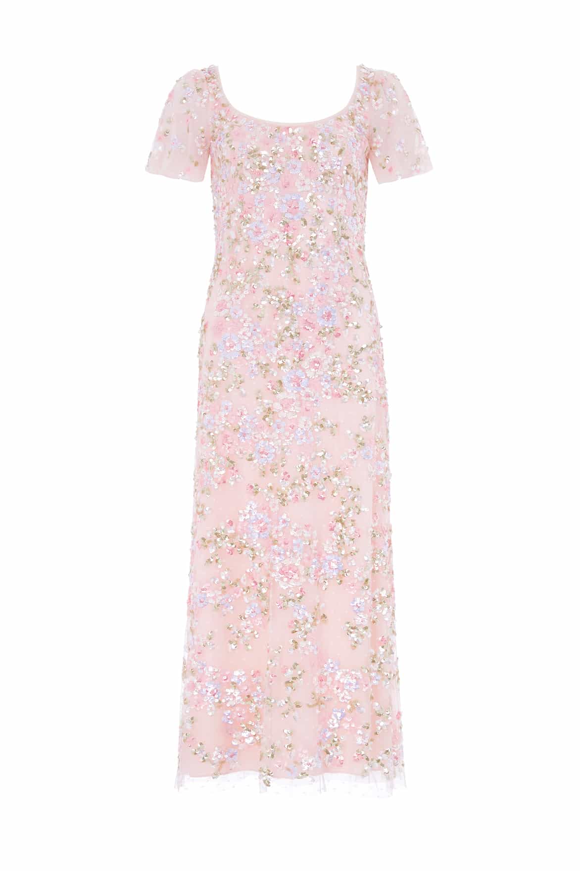 Dream Garland Puff Sleeve Ankle Gown - Image 2