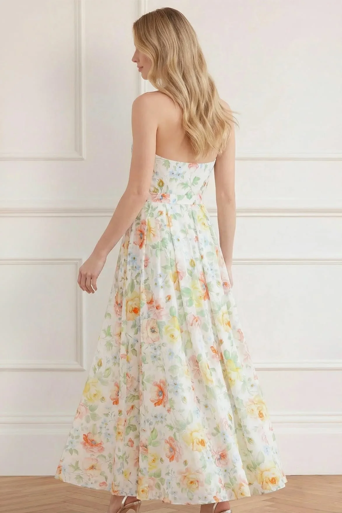 Sienna Rose Cotton Halter Ankle Gown - Image 5